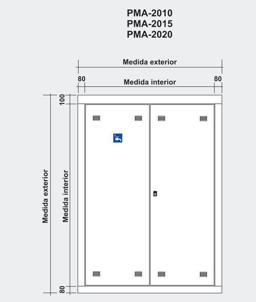 ARMARIO DE CONTADOR DE AGUA