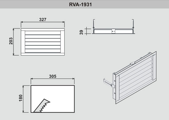 Rejillas de ventilación: medidas